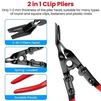 🔧 5-Piece Automotive Electrical Disconnect Pliers Kit – Connector & Clip Removal Tools