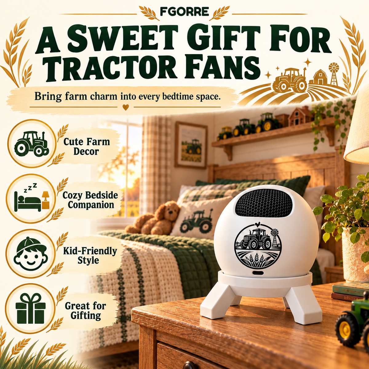 🚜 Tractor Dream Projector ✨ Bring the Farm Adventure Home