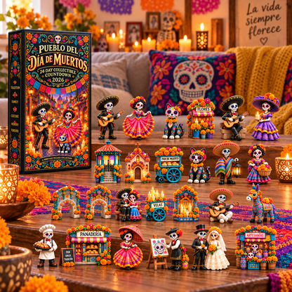 24-Day Día de los Muertos Miniature Countdown Calendar