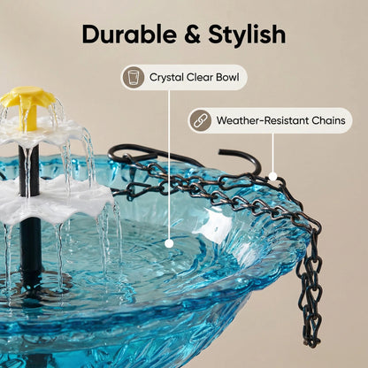 ⏰️Last Day Promotion ⚡️ Flash Sale 🎁 Solar Cascade Hanging Bird Bath Fountain