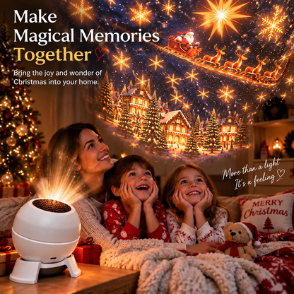 ✨Christmas Rotating Projector Light – 8 Festive Scenes🎄