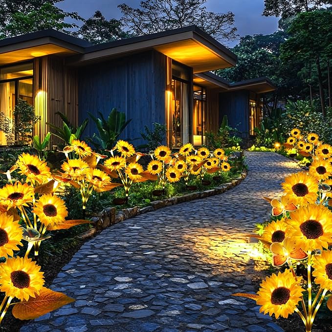 🌻Mother's Day Sale 49% OFF 🔥- 🌞Solar LED Sunflower Garden Lights-29.6inch/74cm