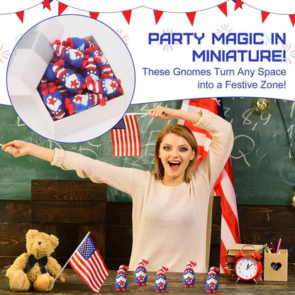 ⏳Zeitlich begrenztes Angebot🎁 (40er Set) Patriotische Zwergenfiguren 4. Juli Geschenk