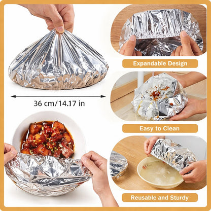 🔥Final Day Sale🔥 50 Hitzeschutzhüllen aus Aluminiumfolie, plastikfrei 🥘