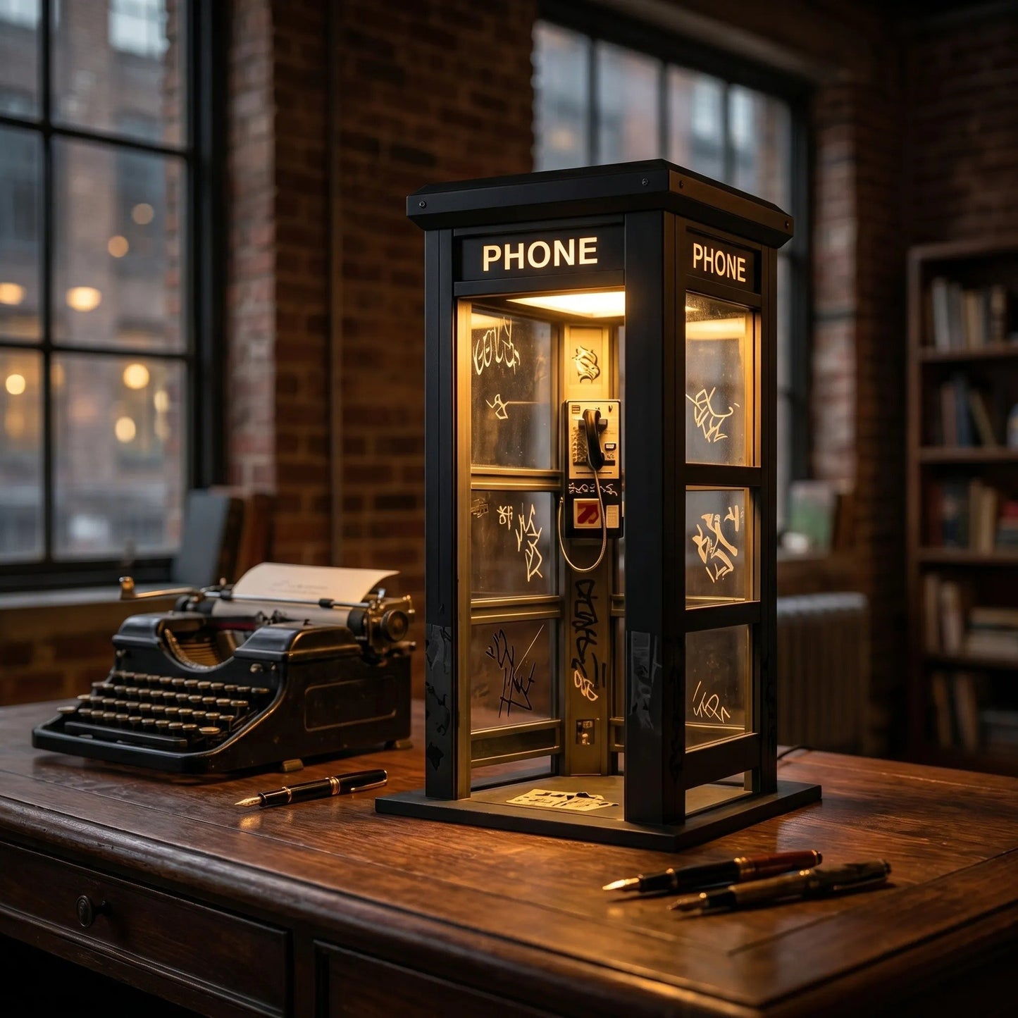 ⏰Last day Promotion🔥✨Vintage Phone Booth Ambient Lamp