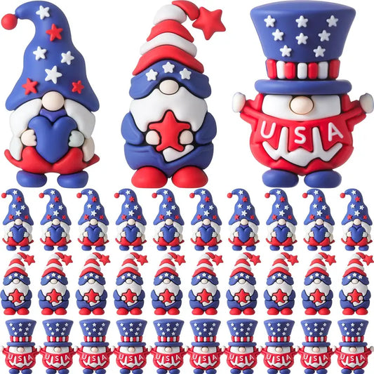 ⏳Zeitlich begrenztes Angebot🎁 (40er Set) Patriotische Zwergenfiguren 4. Juli Geschenk