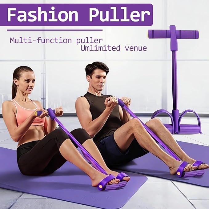 💪All-in-One Home-Fitnessgerät für Gewichtsverlust & Muskelaufbau🔥8-Schlauch-Pedalwiderstandsgerät – abnehmbares und einstellbares Pedalwiderstandsgerät