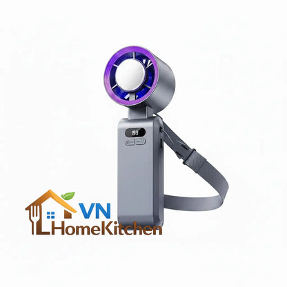 Upgraded Handheld Portable Turbo Fan with Ice Cooler & Variable Speed