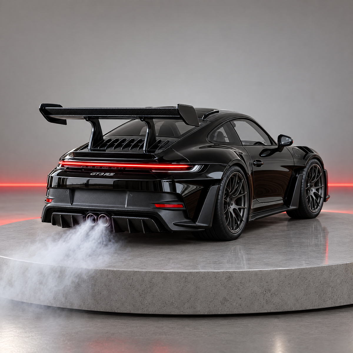 🏎️💨 Sports Car Model with Exhaust Mist Effect – Gift for Car Lovers
