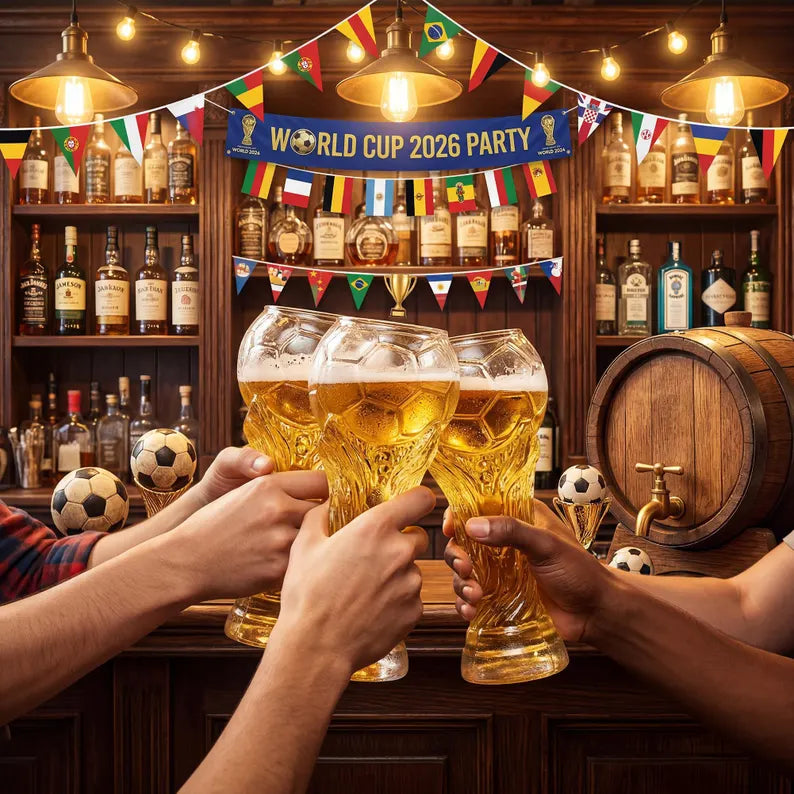 ⏰Last day Promotion🔥35K+ SOLD! 🏆Football Trophy Beer Glass