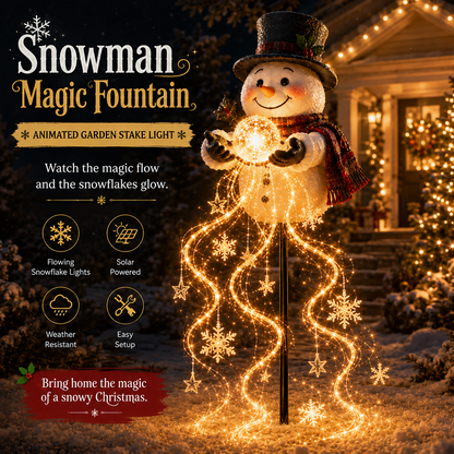 🎅Christmas Early Discount 49% Off ✨Snowman Magic Fountain Garden Light
