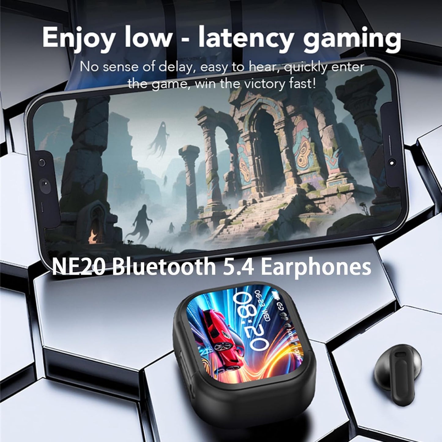 🔥 Flash Sale-60% Off 💎PRO Translator Earbuds – Bluetooth 5.4 + LED Display