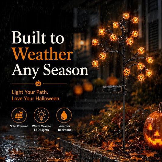 🏆 Top Selling Halloween Outdoor Decor 🔥Solar Pumpkin Pathway Lights