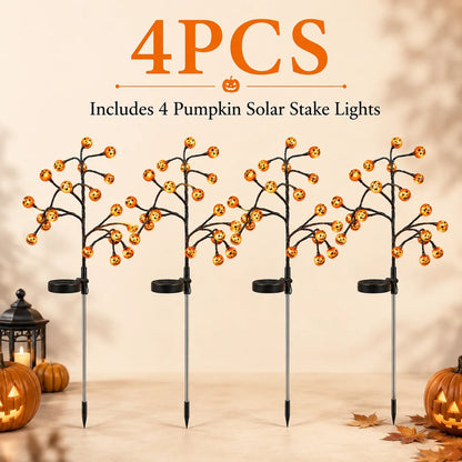 🏆 Top Selling Halloween Outdoor Decor 🔥Solar Pumpkin Pathway Lights