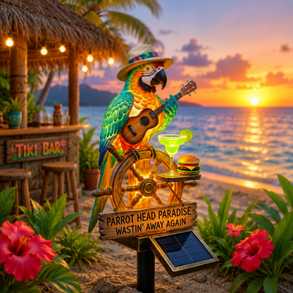 💥Flash Sale🔥Last Day 69% OFF🔥 - 🌴 Solar-Powered Parrot Garden Light – “Wastin' Away Again”