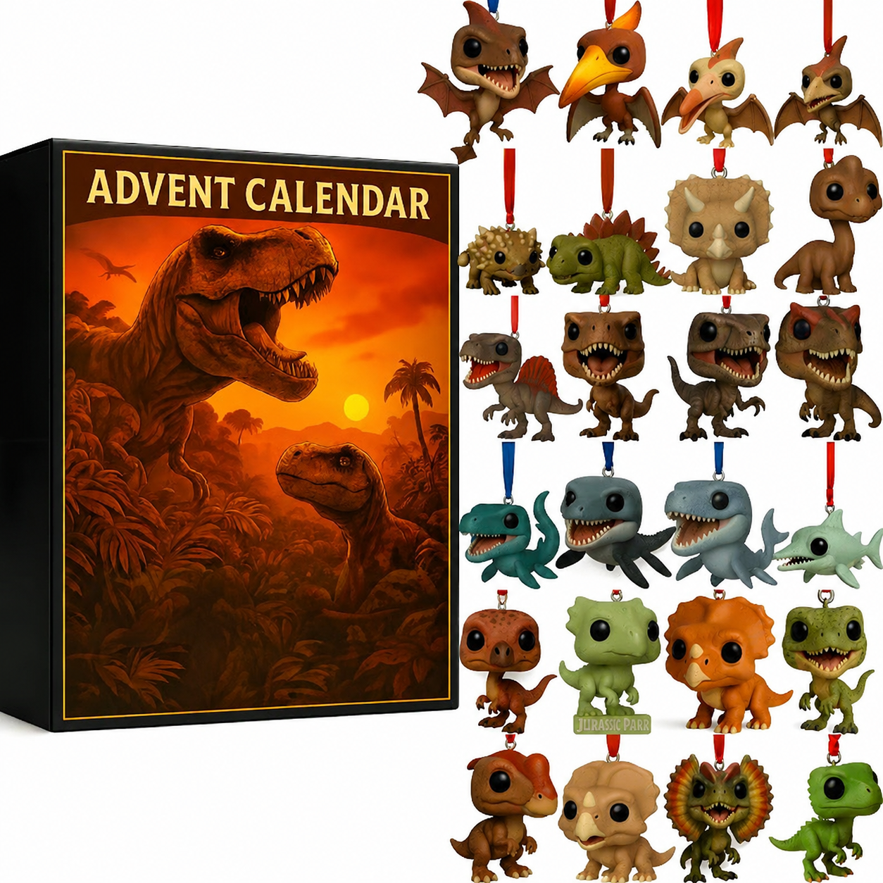 🎁Limited-time deal🦖Dinosaur Advent Calendar, 24‑Day Christmas Countdown Calendar
