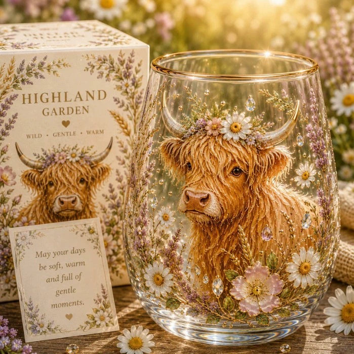 🌸🌿 Limited Edition 2026 Garden Morning Bliss Glass Tea Cup☀️☕