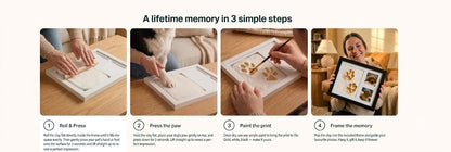 🛩️Last day promotion/All-in-One Pet Clay Paw Print Frame Kit🐱🐶