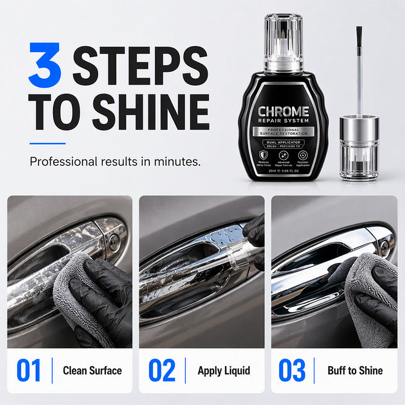 Fgorre Chrome Repair Pen Precision Touch-Up for Chrome-Finish Surfaces