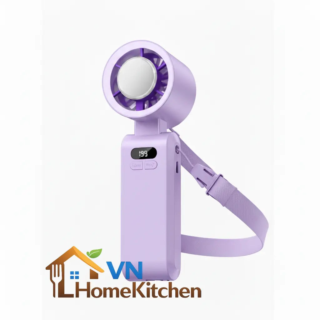 Upgraded Handheld Portable Turbo Fan with Ice Cooler & Variable Speed