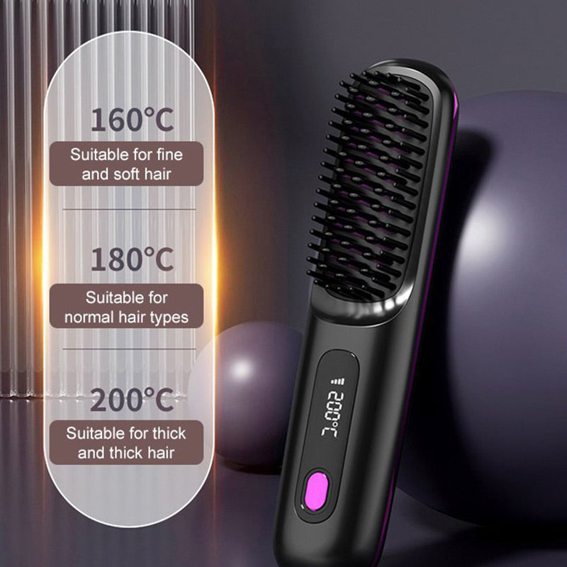 💥Flash Sale(🚀50%OFF)💖Cordless Ceramic Heated Hair Straightening Comb