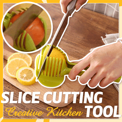 Kitchen Fruit & Vegetable Slicing Guide – Handy Cutting Holder