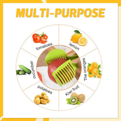 Kitchen Fruit & Vegetable Slicing Guide – Handy Cutting Holder