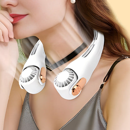 🥳2026 HOT SALE🥳💨50% OFF!🍃Neck Air Conditioner Fan – Ultra‑quiet, 360° rotating, 3 speeds. Hands‑free cooling, long battery. Summer essential! 😎🌬️