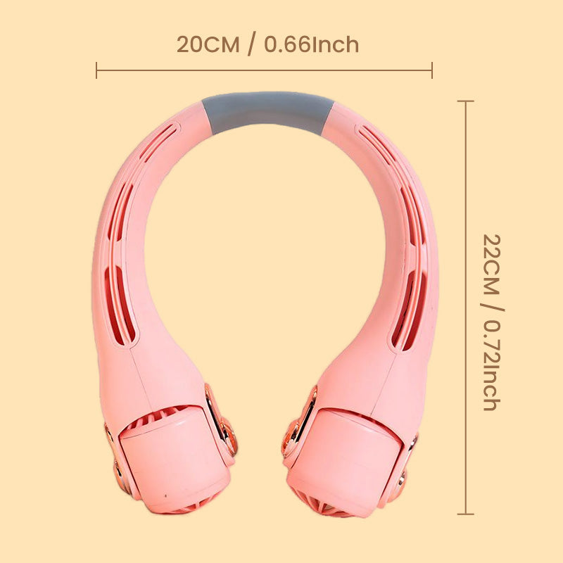 🥳2026 HOT SALE🥳💨50% OFF!🍃Neck Air Conditioner Fan – Ultra‑quiet, 360° rotating, 3 speeds. Hands‑free cooling, long battery. Summer essential! 😎🌬️
