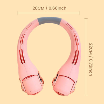 🥳2026 HOT SALE🥳💨50% OFF!🍃Neck Air Conditioner Fan – Ultra‑quiet, 360° rotating, 3 speeds. Hands‑free cooling, long battery. Summer essential! 😎🌬️