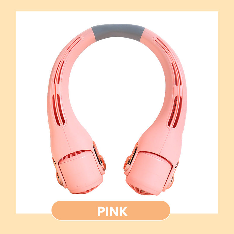 🥳2026 HOT SALE🥳💨50% OFF!🍃Neck Air Conditioner Fan – Ultra‑quiet, 360° rotating, 3 speeds. Hands‑free cooling, long battery. Summer essential! 😎🌬️