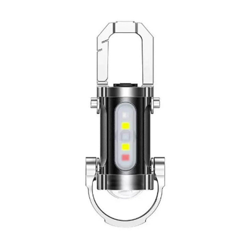 Fgorre Rechargeable Keychain Flashlight , USB-C & 7 Light Modes