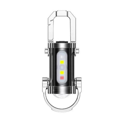 Fgorre Rechargeable Keychain Flashlight , USB-C & 7 Light Modes
