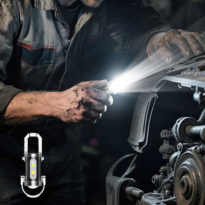 Fgorre Rechargeable Keychain Flashlight , USB-C & 7 Light Modes