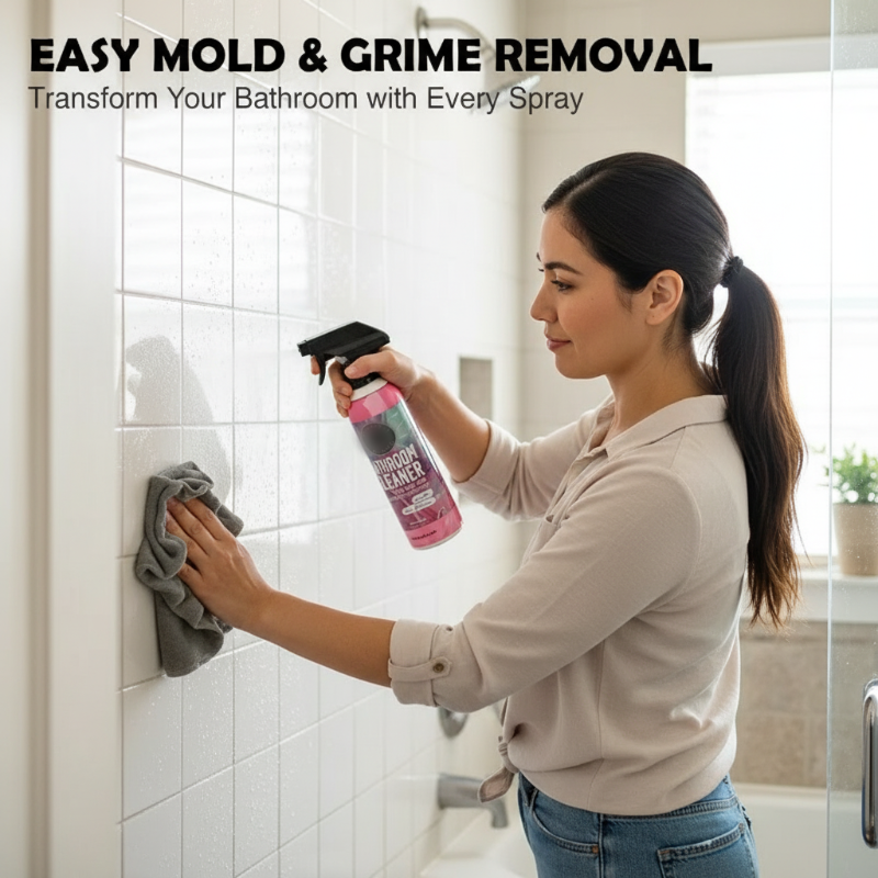 ✨✨Multi-Surface Bathroom Cleaner Spray – Limescale, Soap Scum & Mold Stain Care