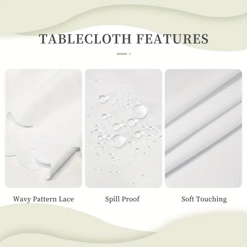 ⏳Limited-time 50% off⏰Elegant Waterproof Embossed Floral Tablecloth💮Elevate Your Dining & Simplify Cleanup👍