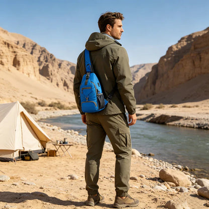 ⏰Letzter Tag der Aktion🔥 Perfekt zum Wandern und Reisen ✨Packbarer kleiner Umhänge-Rucksack mit Seitentasche