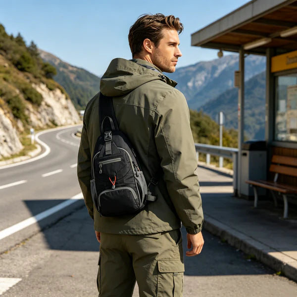 ⏰Letzter Tag der Aktion🔥 Perfekt zum Wandern und Reisen ✨Packbarer kleiner Umhänge-Rucksack mit Seitentasche