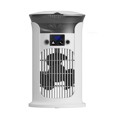 ❄️ 50% OFF | 3-in-1 Desktop Air Cooler Fan 💧 Portable Mist Cooling Fan with LED Night Light