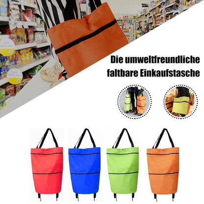 🏆75K+ Sold 🔥2-in-1 Foldable Shopping Cart