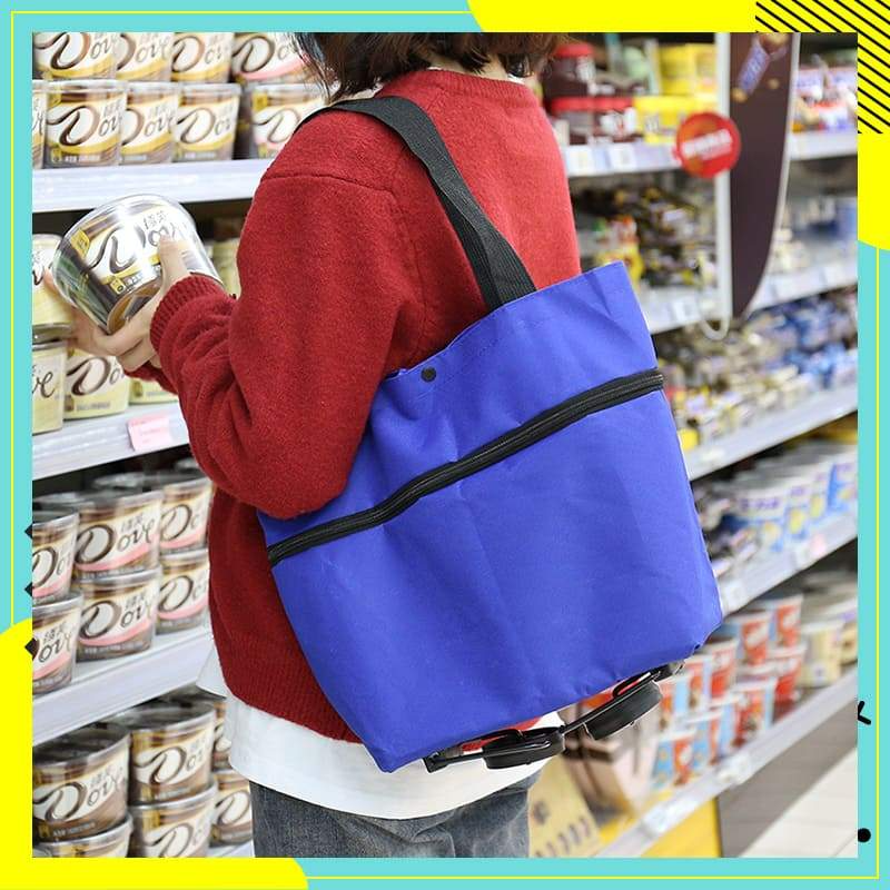 🏆75K+ Sold 🔥2-in-1 Foldable Shopping Cart