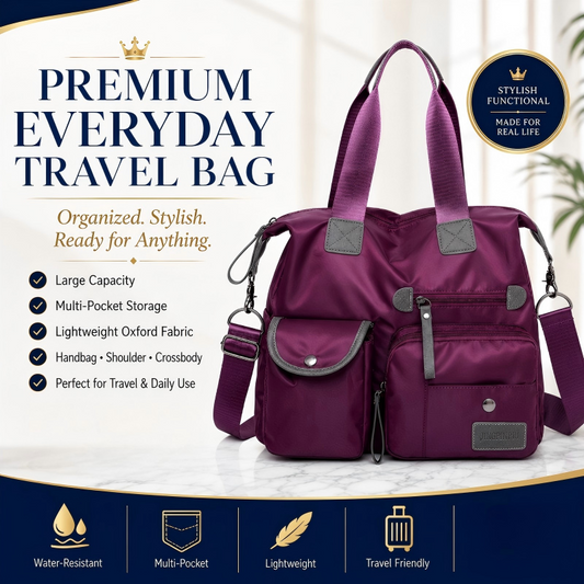 🔥🔥Last Day Discount 62% Off - Waterproof Tote Bag – 3-Way Carry & Spacious Organization