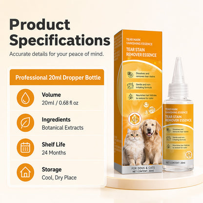 Pet Eye Stain Remover Essence for Dogs & Cats – 20ml Gentle Grooming Care