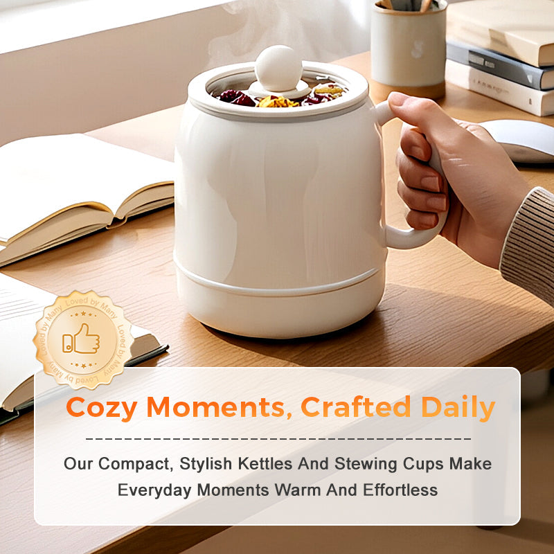 Multi-Function Portable Electric Stewing Cup for Soup, Tea & Meals