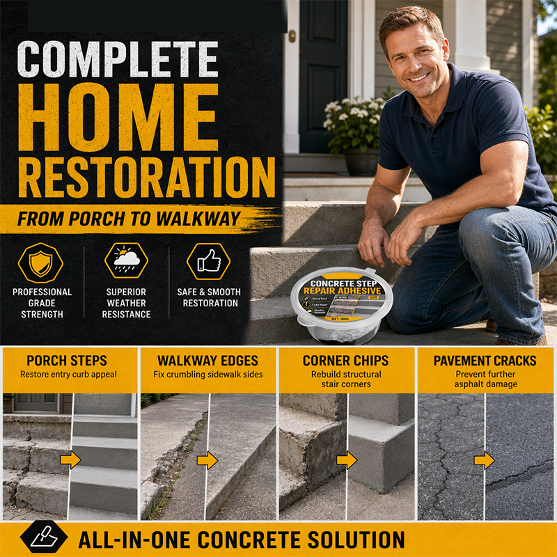 🥳2026 HOT SALE🥳💞50K+ SOLD!🧰🛠️ Concrete Step Repair Adhesive