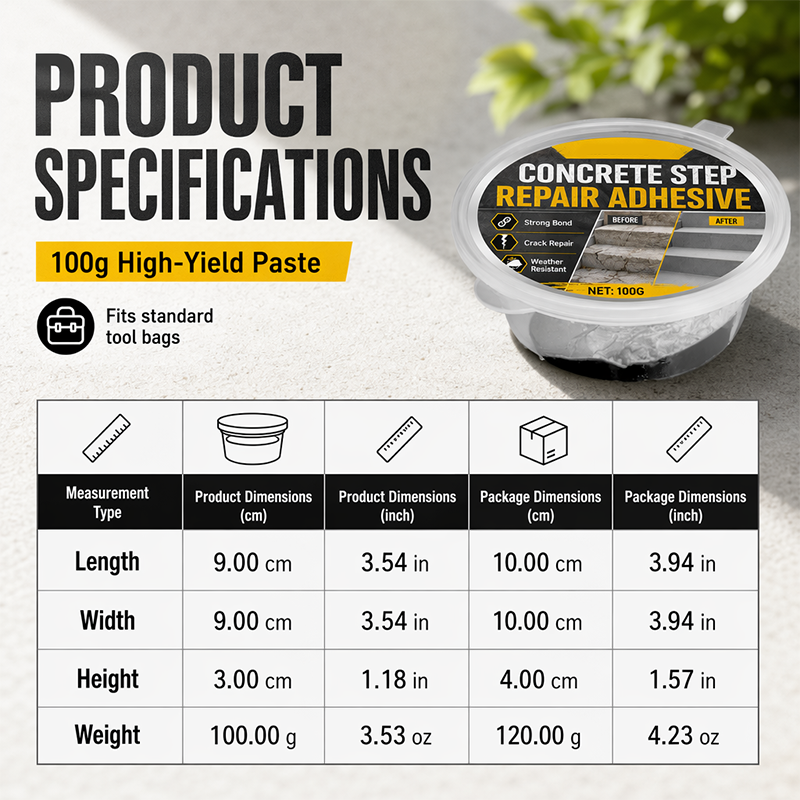 🥳2026 HOT SALE🥳💞50K+ SOLD!🧰🛠️ Concrete Step Repair Adhesive