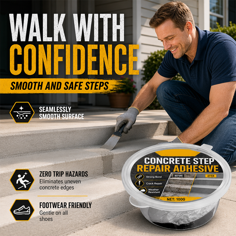 🥳2026 HOT SALE🥳💞50K+ SOLD!🧰🛠️ Concrete Step Repair Adhesive