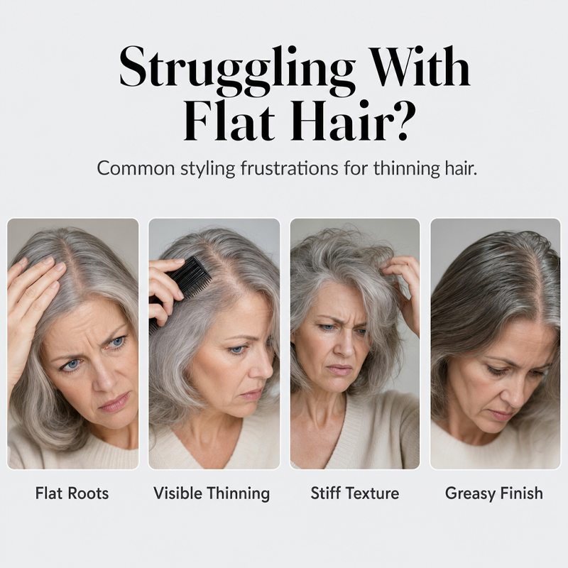 ✨Buy 3 Get 2 FREE ✨Instant Volume for Flat Hair -Lightweight, Bouncy & Full-Looking All Day