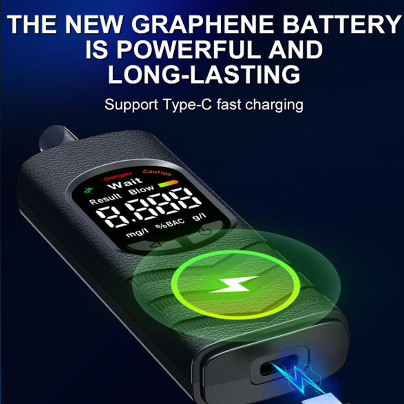 Type-C rechargeable alcohol tester