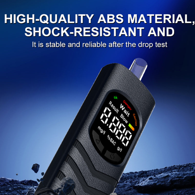 Rechargeable personal alcohol breath tester with LCD display